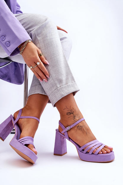 Sandals with heel model 179119 Step in style
