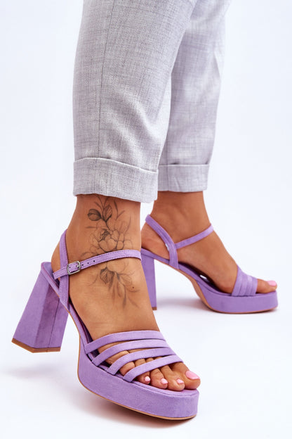 Sandals with heel model 179119 Step in style