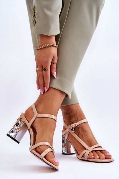 Heeled sandals model 179863 Step in style