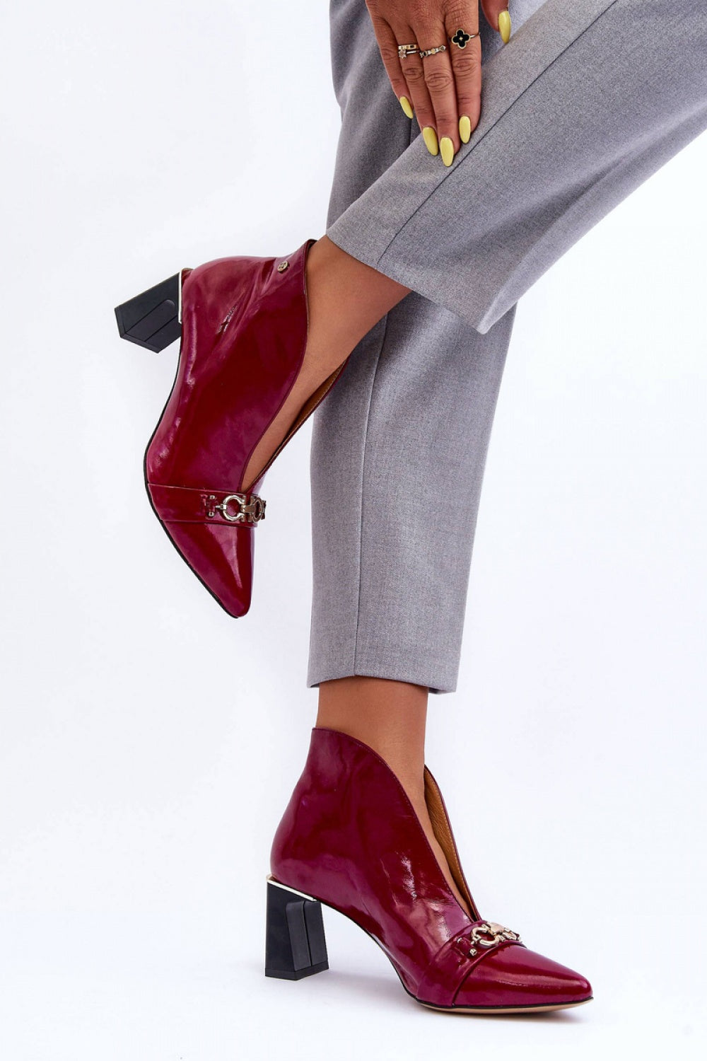 Ankle boots with heel model 183996 Step in style