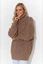 Rollkragenpullover model 185216 Makadamia