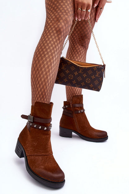 Ankle boots with heel model 185640 Step in style