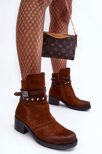 Ankle boots with heel model 185640 Step in style