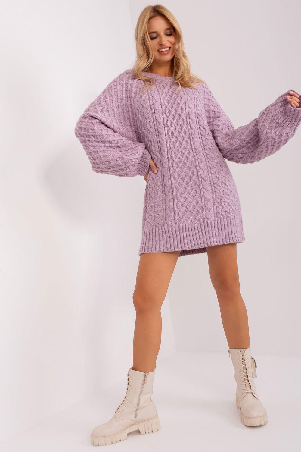 Long sweater model 185746 AT