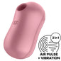 SATISFYER - COTTON CANDY AIR PULSE STIMULATOR & VIBRATOR