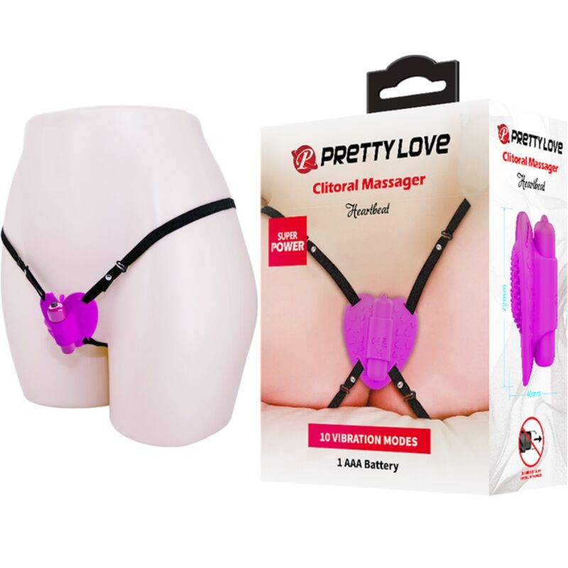 PRETTY LOVE - HEARTBEAT CLITORIS MASSAGER 10 VIBRATIONSMODI