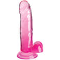 KING COCK - CLEAR REALISTISCHER PENIS MIT KUGELN 15.2 CM