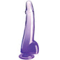 KING COCK - CLEAR DILDO MIT HODEN 19 CM