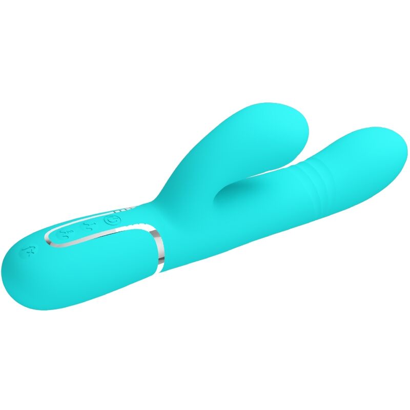 PRETTY LOVE - MULTIFUNKTIONS-G-SPOT-VIBRATOR AQUA