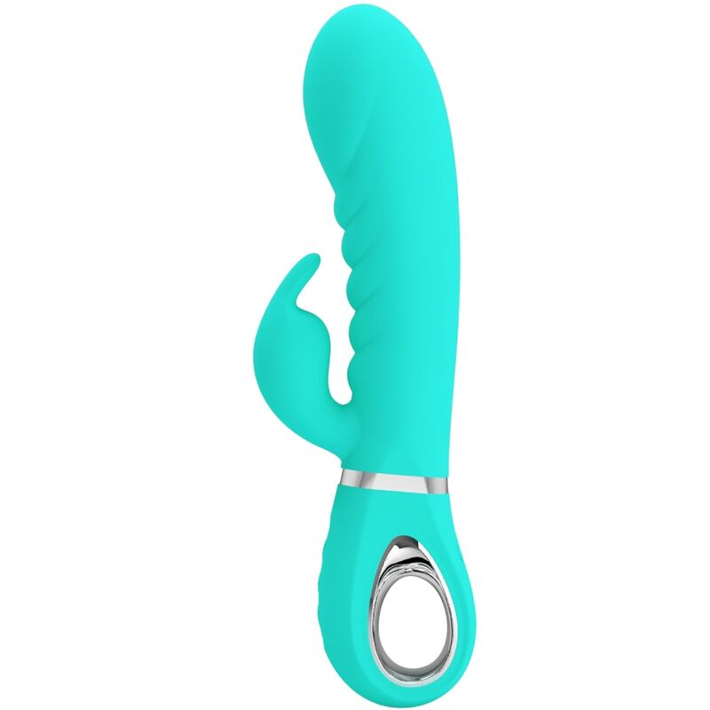 PRETTY LOVE - PRESCOTT MULTIFUNKTIONS-G-SPOT-VIBRATOR AQUA