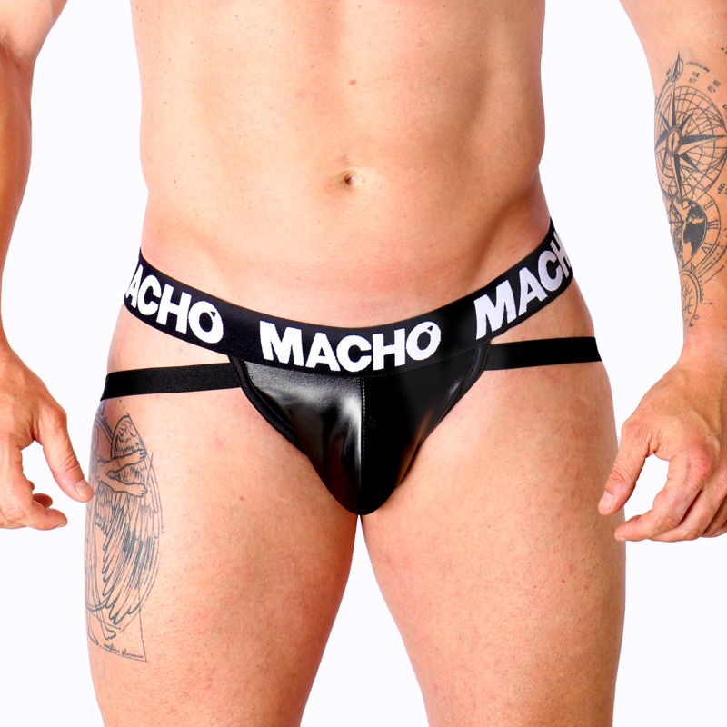 MACHO - MX25NC JOCK SCHWARZES LEDER