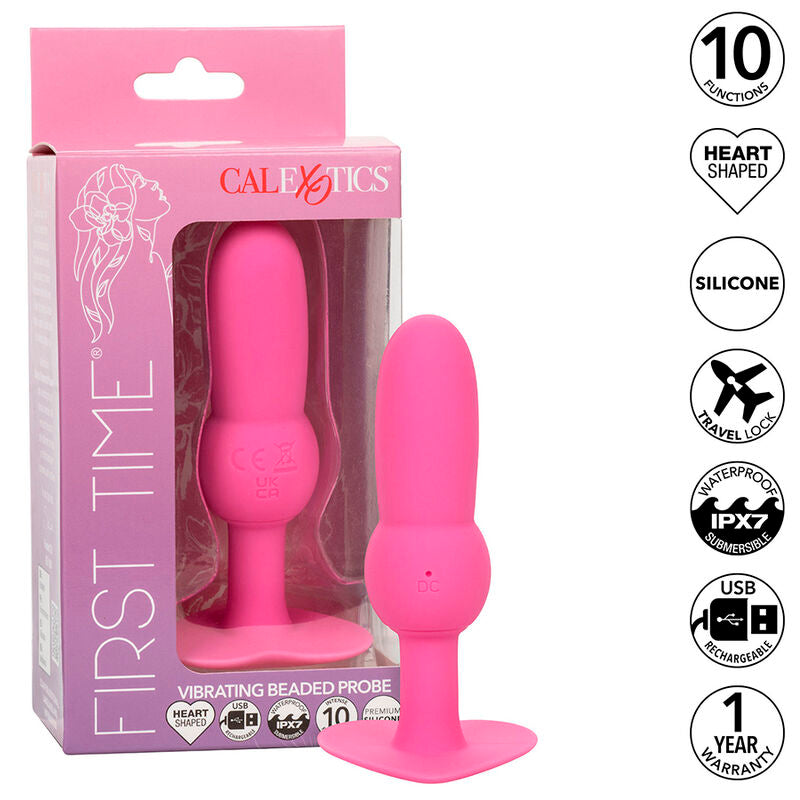 CALEXOTICS - FIRST TIME ANAL PLUG MIT PERLENSONDE 10 VIBRATIONEN