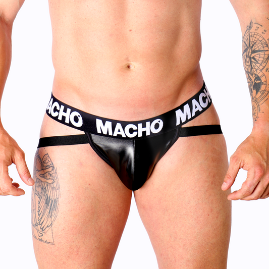 MACHO - MX25NC JOCK SCHWARZES LEDER