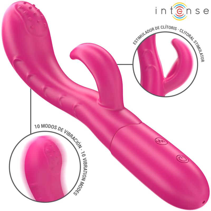 INTENSE - AMARA VIBRATOR MIT STIMULIERENDER ZUNGE 10 VIBRATIONEN