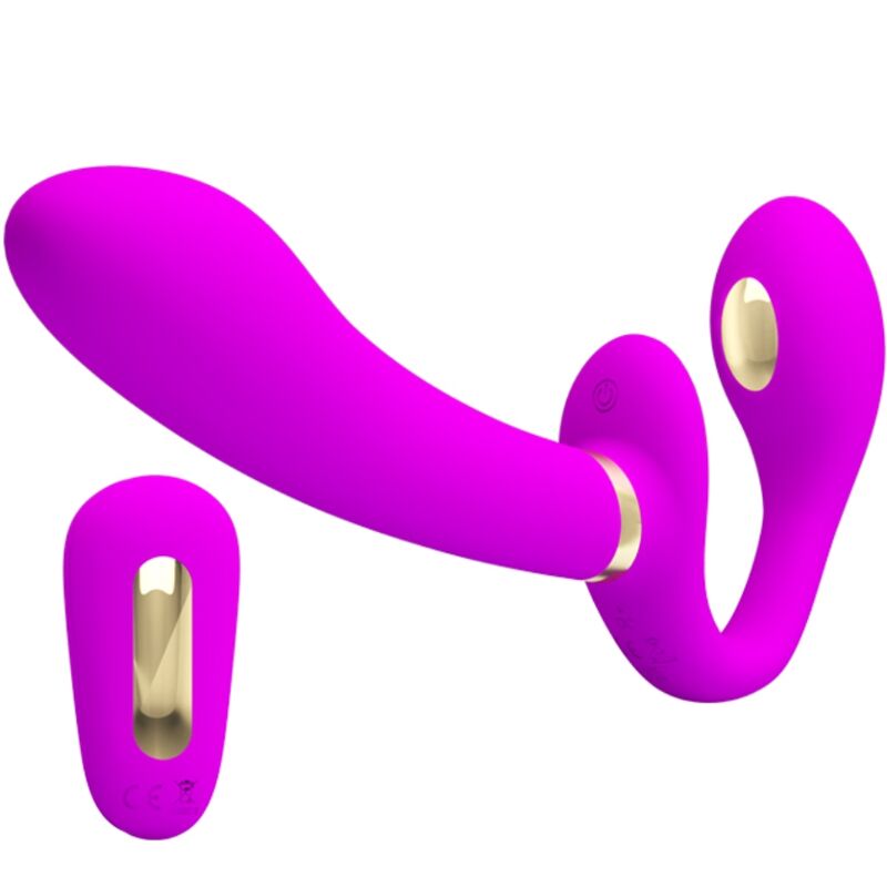 PRETTY LOVE - THUNDERBIRD DOPPELTER STRAP-ON-VIBRATOR MIT FERNBEDIENUNG
