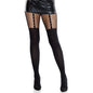 LEG AVENUE - STRUMPFHOSE MIT STRUMPFGÜRTELEFFEKT UND SPITZENDETAIL