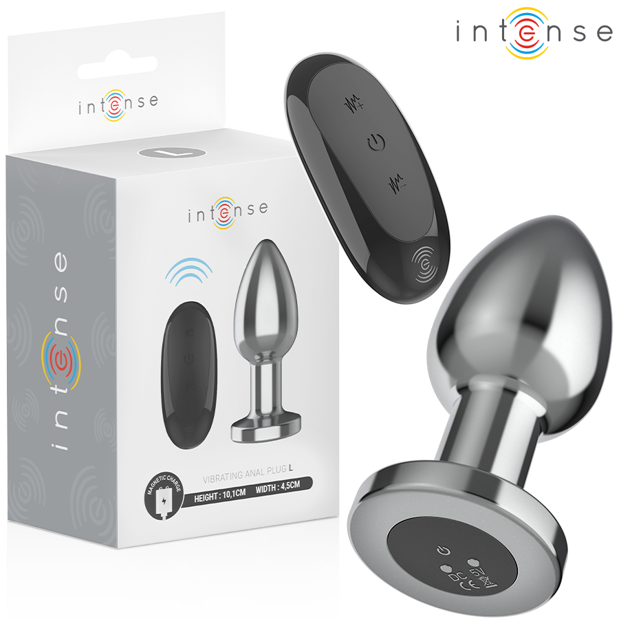 INTENSE - ANAL PLUG 10 VIBRATIONEN METALL MIT FERNBEDIENUNG