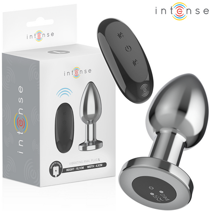 INTENSE - ANAL PLUG 10 VIBRATIONEN METALL MIT FERNBEDIENUNG