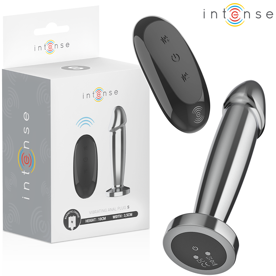 INTENSE - ANAL PLUG 10 VIBRATIONEN METALLDILDO MIT FERNBEDIENUNG