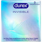 DUREX - ULTRADÜNNE UNSICHTBARE KONDOME 3 EINHEITEN