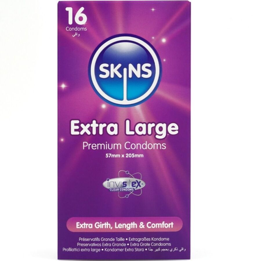 SKINS - EXTRA GROSSE PREMIUM-KONDOME PACKUNG