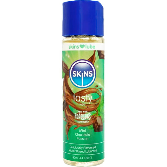 SKINS – KÖSTLICHES, WASSERBASIERTES GLEITMITTEL MINZE & SCHOKOLADE 130 ML