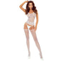 PASSION - BS119 WEISSER BLUMEN-BODYSTOCKING