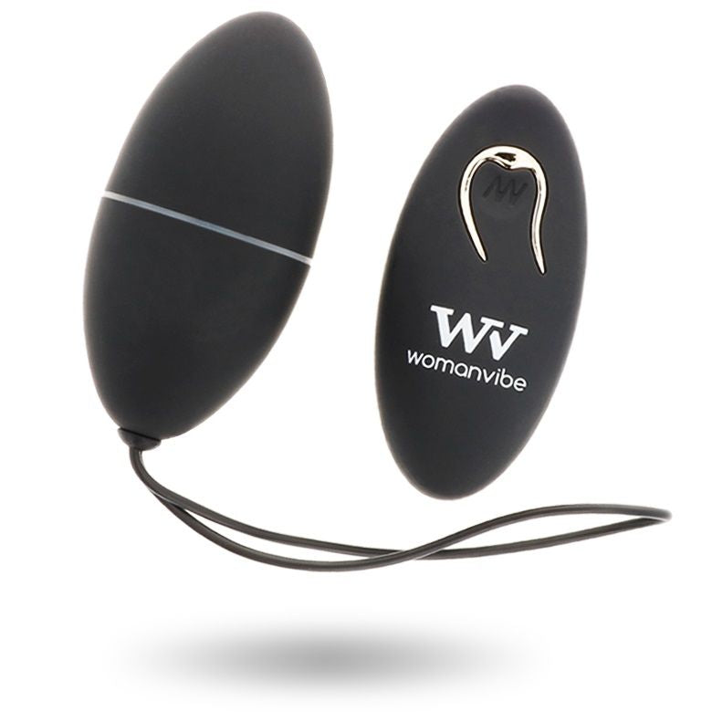 WOMANVIBE - ALSAN EGG FERNBEDIENUNG SCHWARZ SILIKON