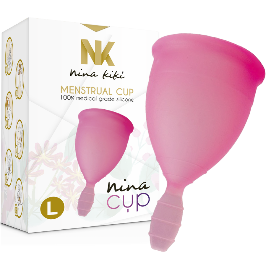 NINA KIKÍ - MENSTRUAL CUP ROSA - GRÖSSE