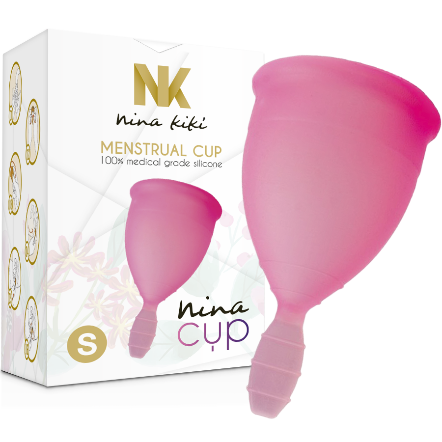 NINA KIKÍ - MENSTRUAL CUP ROSA - GRÖSSE