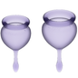 SATISFYER - FEEL GOOD MENSTRUAL CUP LILA 15 + 20 ML