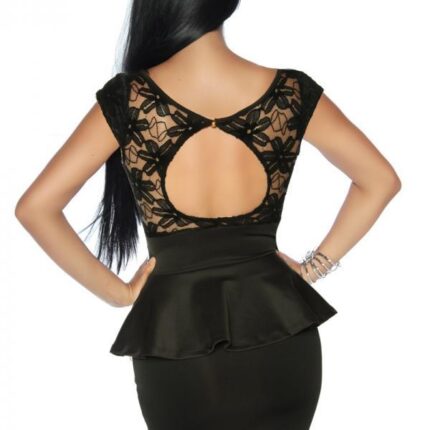 Kleid mit Spitze L