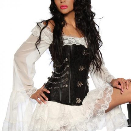 Piratenkleid / Long-Bluse XS