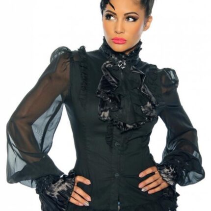Bluse mit Jabot M