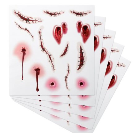 Tattoobogen Narben im 5er Pack OS