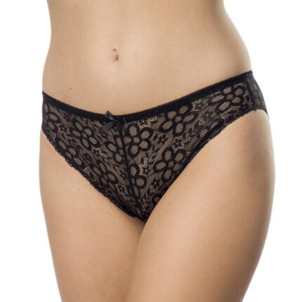 Slip aus Spitze mit Zierschleife XS-S