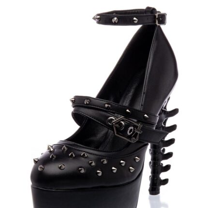 Plateu-Pumps mit Riemen  37