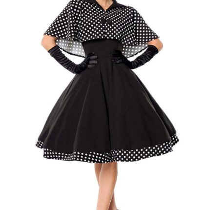 Swing-Kleid mit Cape L