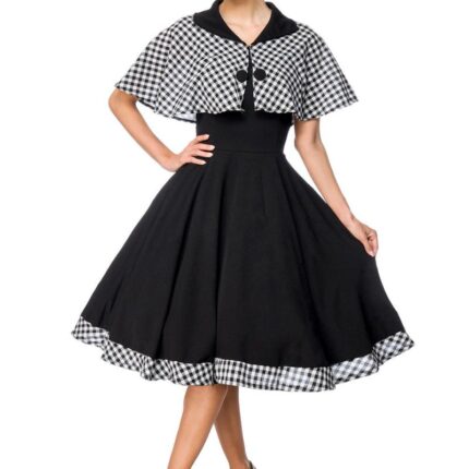 Swing-Kleid mit Cape 2XL