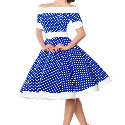 schulterfreies Swing-Kleid XS