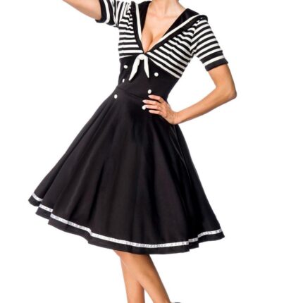 Swing-Kleid im Marinelook 4XL