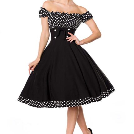 schulterfreies Swing-Kleid L
