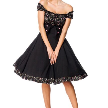 schulterfreies Swing-Kleid 4XL