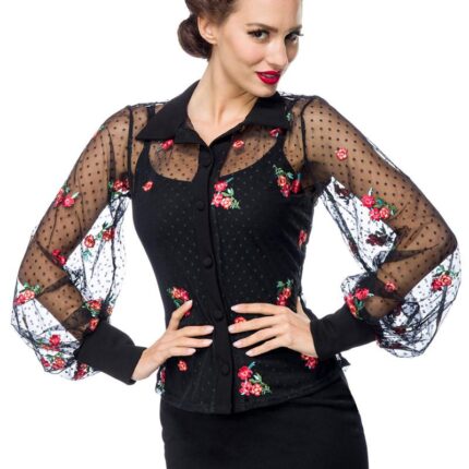Netz-Bluse 2XL