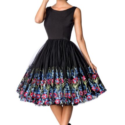 Belsira Premium Vintage Blumenkleid S