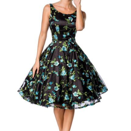 Belsira Premium Vintage Blumenkleid 2XL