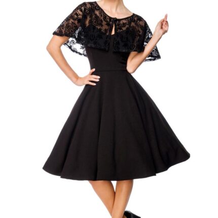 Retrokleid mit Cape 3XL
