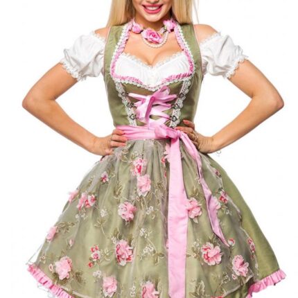 Dirndl mit Blumenschürze L