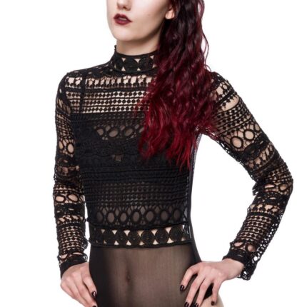 Gothic-Body aus Spitze M