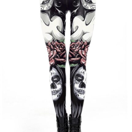Día de Muertos Leggings XL